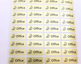 Waterproof GOLD Name Sticker Small Size (156 Stickers) ONE ICON Design
