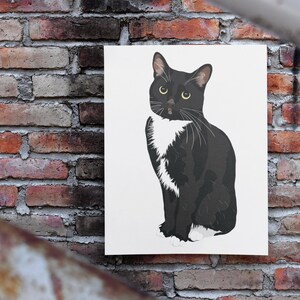 Tuxedo Cat Print Cat Photo Panel Aluminum Photo Panel Tuxedo Etsy