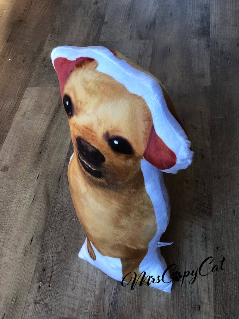Chihuahua Plush Pillow Dog Shaped Plush Dog Stuffed Animal Dog Etsy