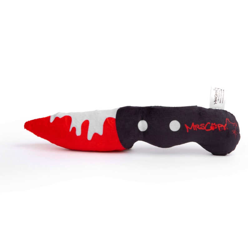 Bloody Knife Catnip Toy The ORIGINAL Bloody Knife Refillable Catnip Toy Halloween Catnip Toy for Killer Cats Washable Catnip Toy No Glue image 4