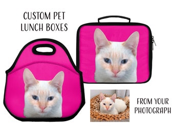 cat backpack and lunchbox