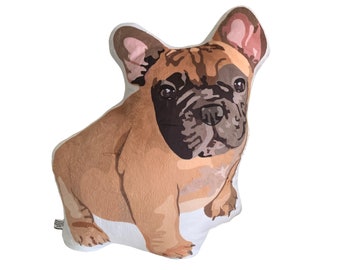 Bouledogue français peluche oreiller Frenchie amant cadeau bouledogue amant cadeau peluche bouledogue français bouledogue français cadeaux Pet-perte amoureux des chiens