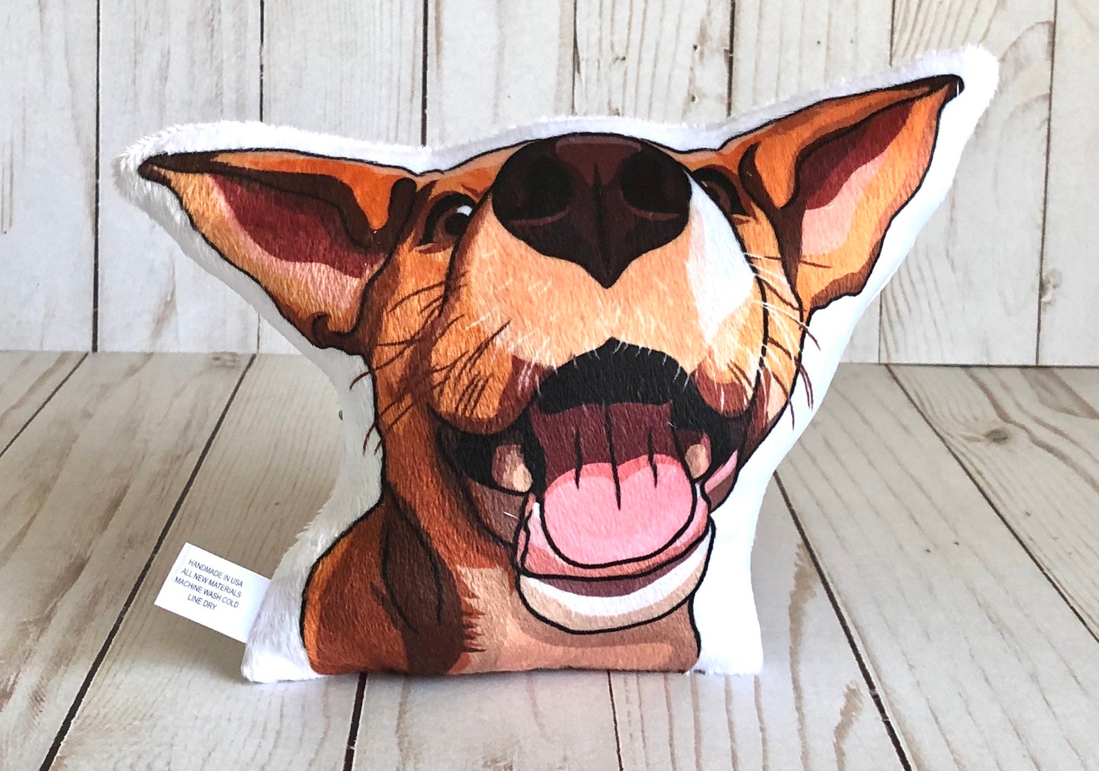 Red Heeler Plush Pillow Dog Shaped Plushie Dog Portrait | Etsy