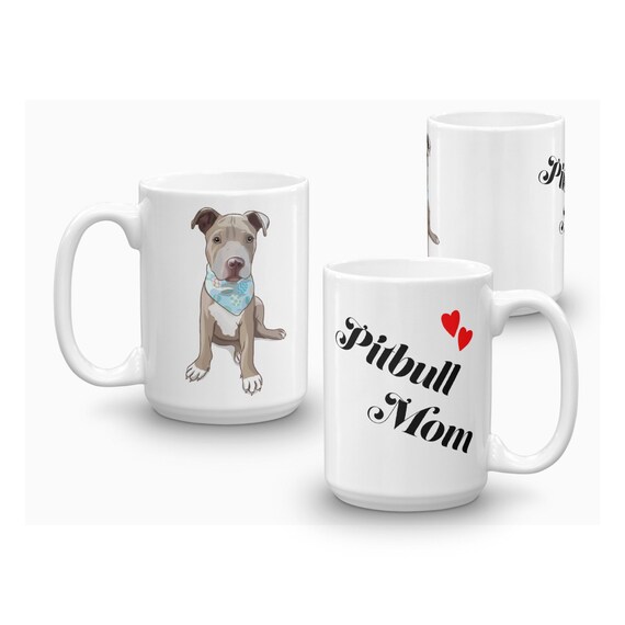pitbull mom mug