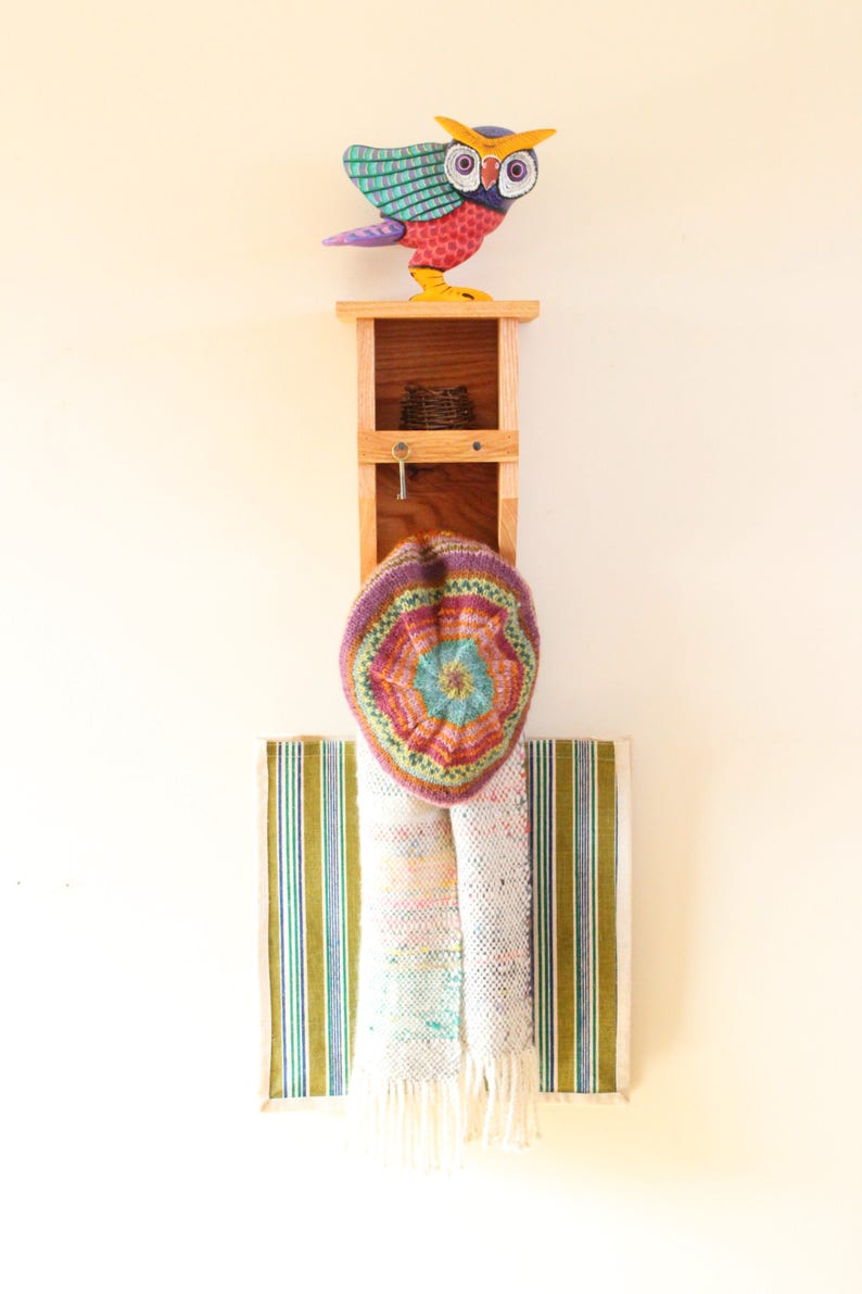 Tiny Birdhouse Coat Rack Cubby Shelf Unit/small Wall Etsy