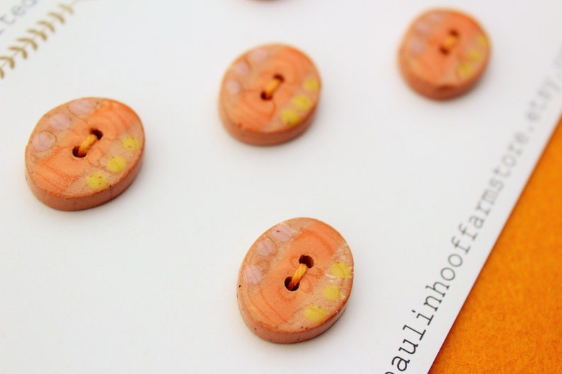 Oval Ceramic ButtonsHandcrafted ButtonEarthen Clay ButtonDecorative Clay ButtonHandmade ButtonUnique ButtonArtisan ButtonOOAKOval