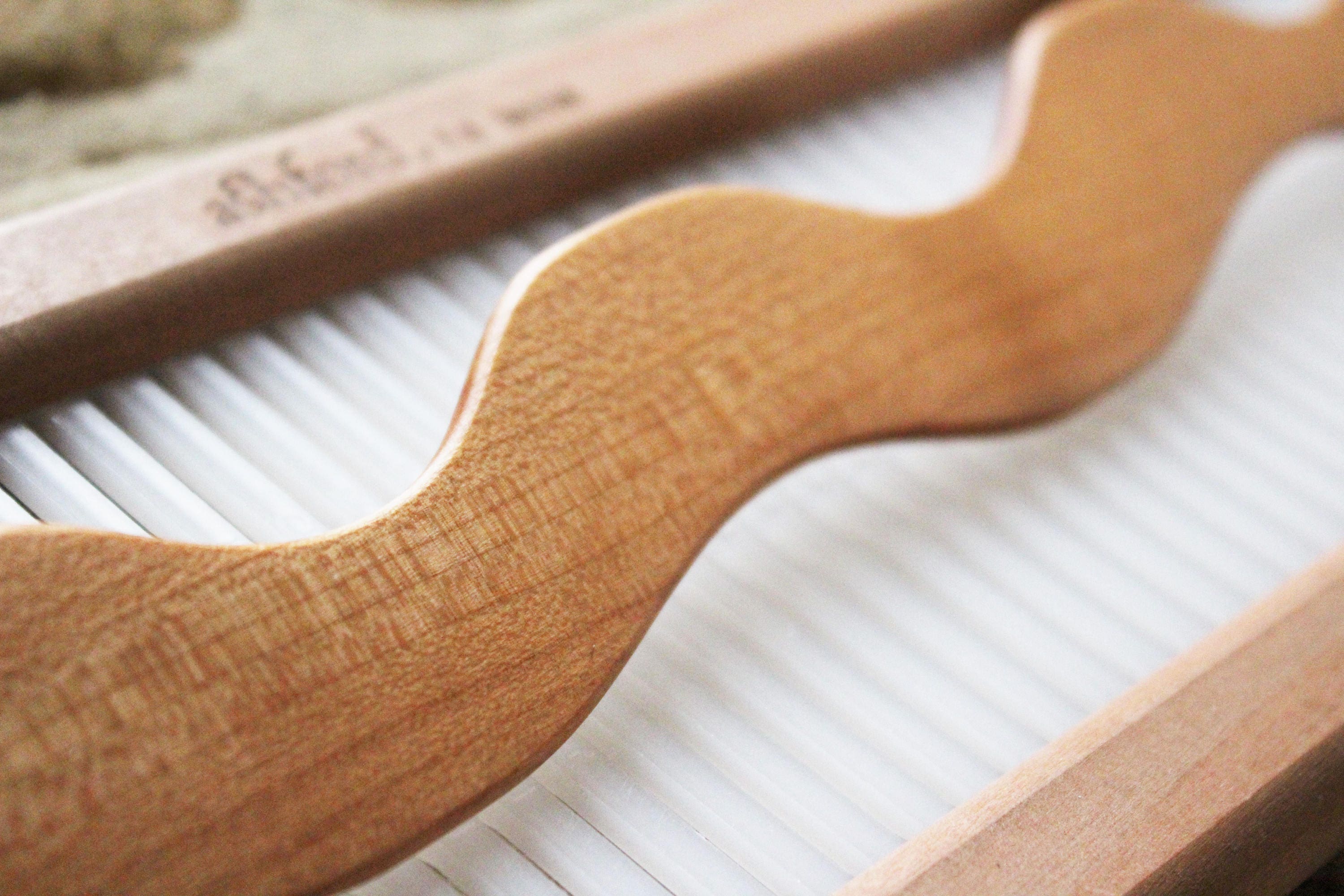 Wavy Shuttle/Wavy Stick Shuttle/Weaving Shuttles/Solid Wood Etsy