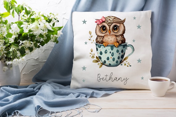 Personalised girls cushion cheap
