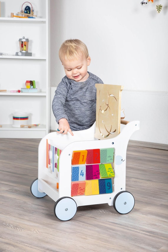 personalised wooden baby walker
