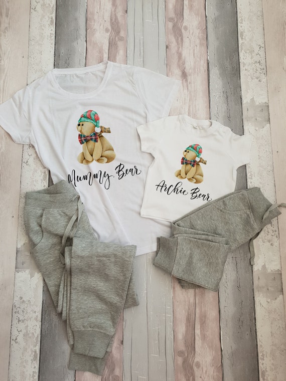 Matching Mum And Son Pyjama Set Matching Mother And Son Etsy