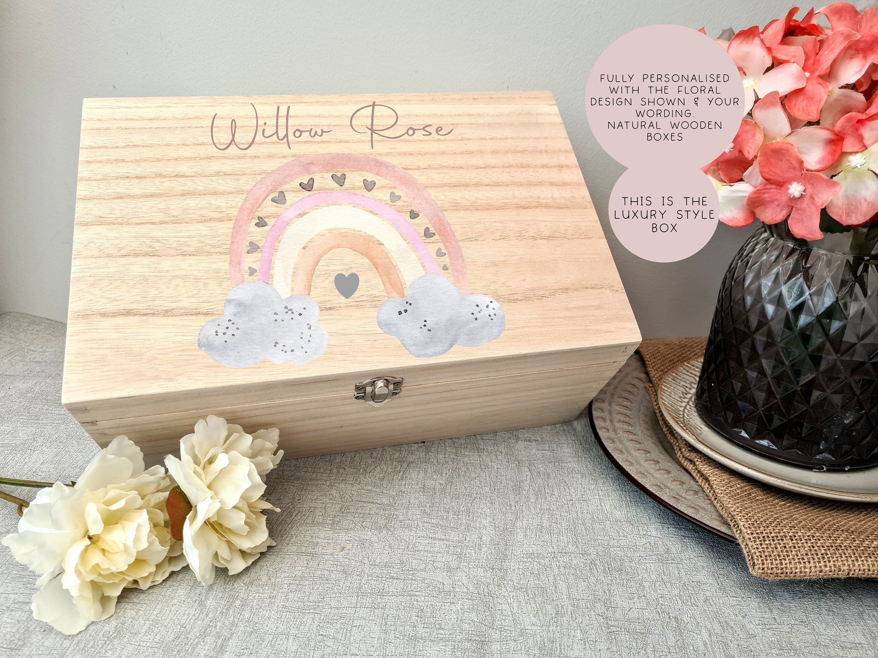 Custom Newborn Keepsake Box Etsy