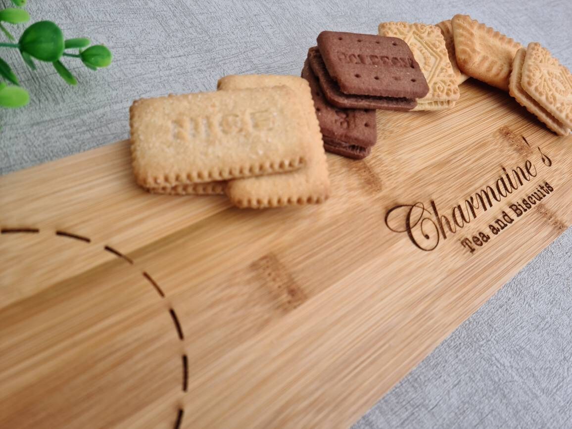 Personalised Tea and Biscuit Serving Tray Personalised Etsy