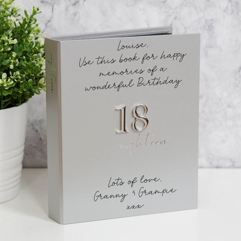 Engraved 18th Birthday Book Milestone Birthday Photo Album Etsy
