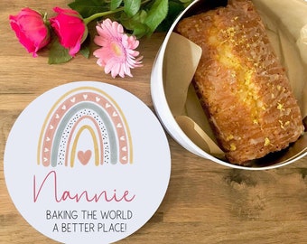 Personalised Nannie Cake Tin, Personalised Baking Tin, Baking World A Better Place,Baking Gift, Personalised Birthday Gift, Cake Tin, Baking