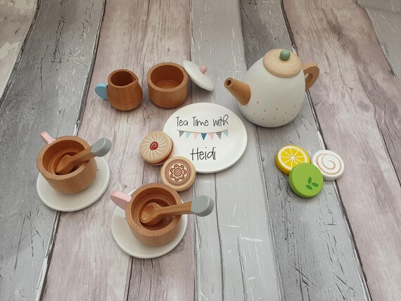 personalised tea set toy