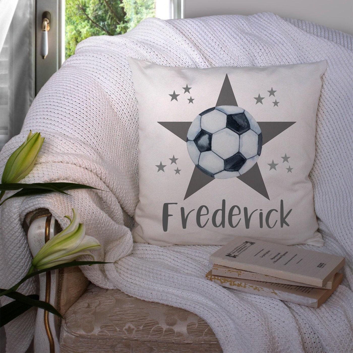 Fußball Jungen personalisierte Kissenbezug Fußball-Geschenk | Etsy