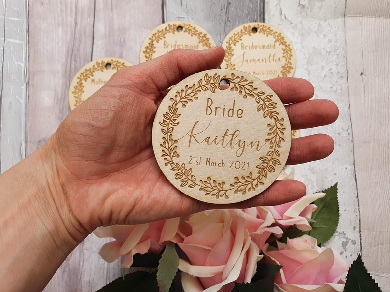 Engraved Personalised Hanger Tag Bridesmaid Tag Hanger Tag Etsy UK