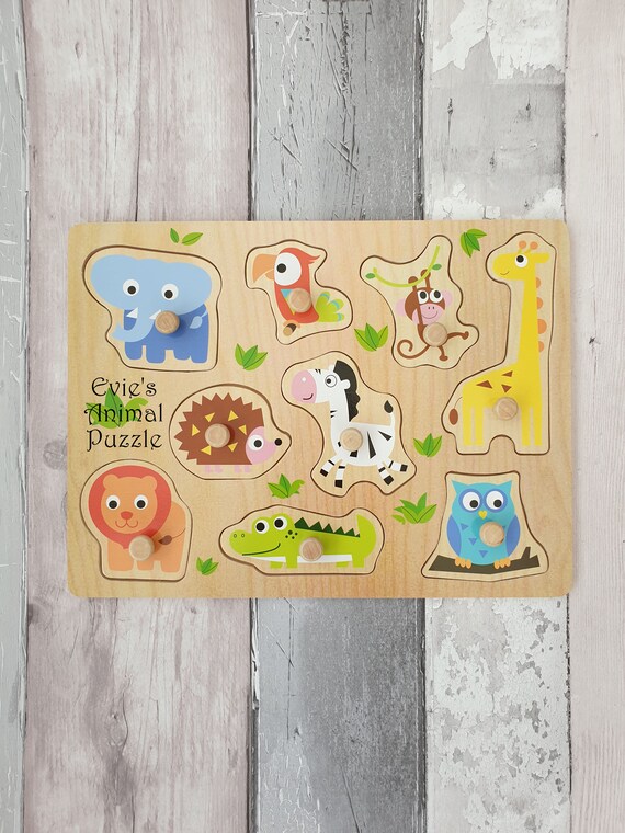 personalised wooden puzzle set