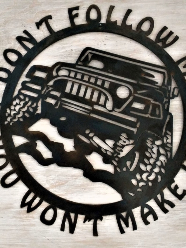 Jeep Metal Wall Art Jeep off Road Sign Jeep Lover Gift off Etsy