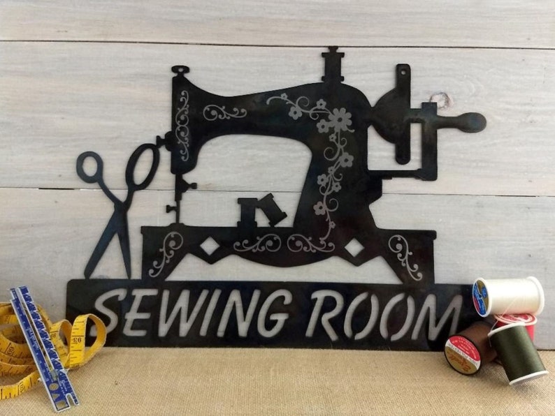 Personalized Sewing Room Sign Sewing Room Sign Craft Room Sign Personalized Gift for Seamstress Seamstress Gift Sewing Room Wall Art
