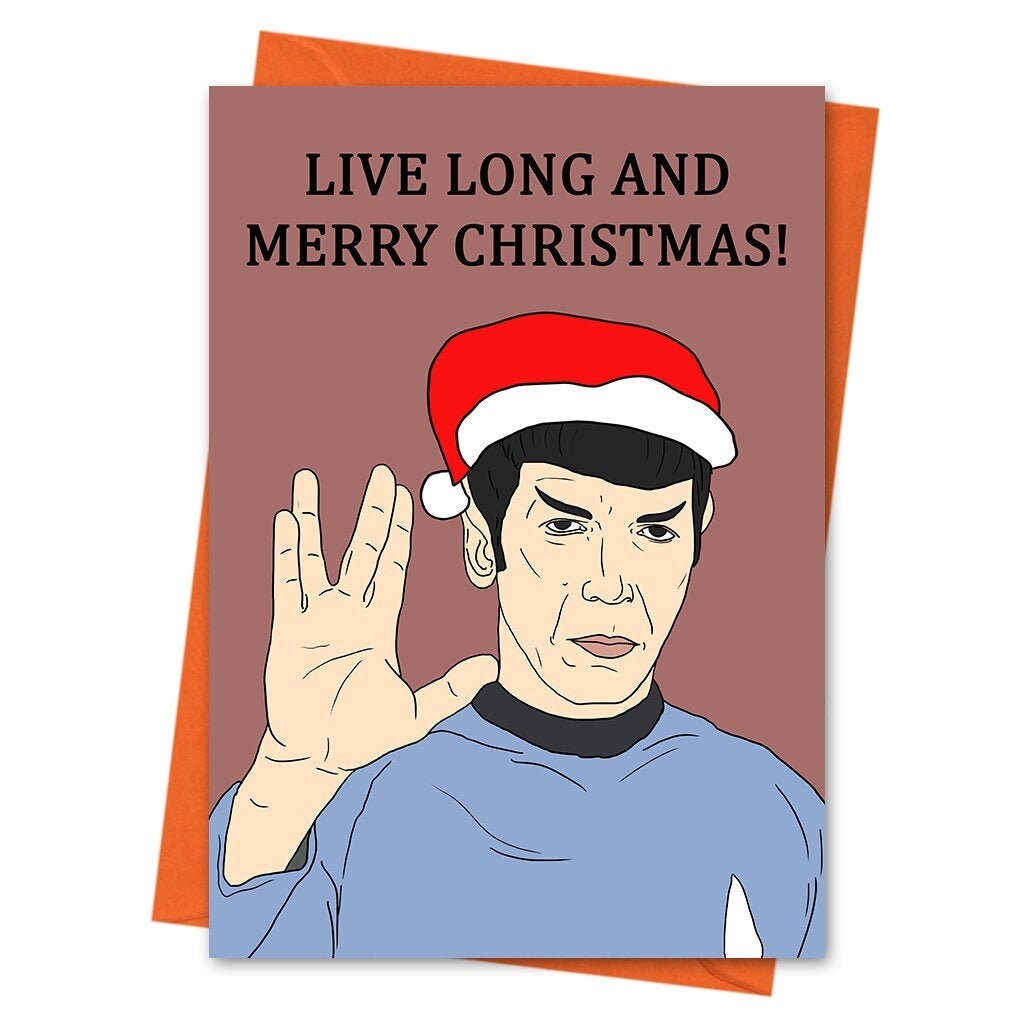 star-trek-christmas-card-funny-christmas-card-spock-card-etsy
