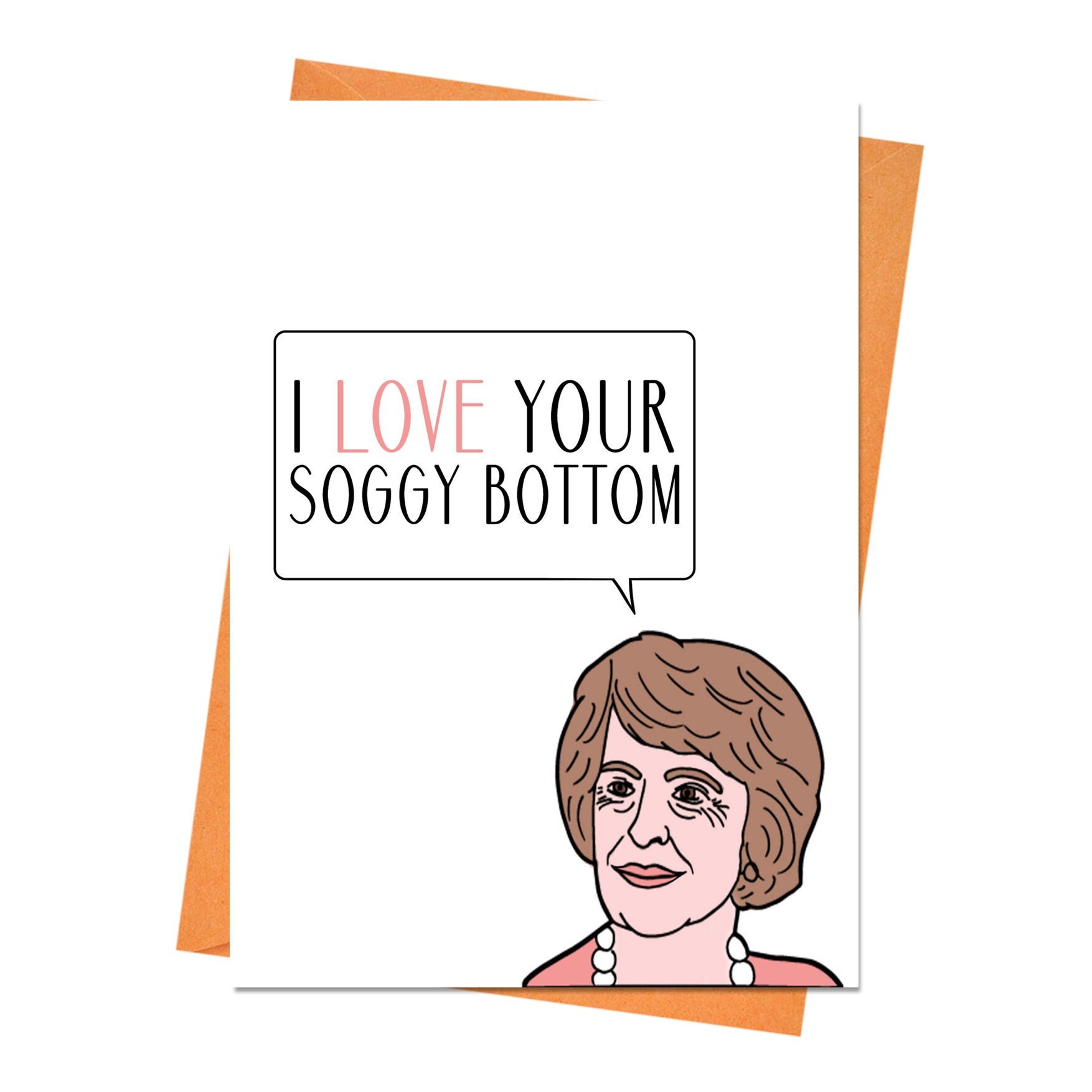 Funny Bake Off Card Love Your Soggy Bottom Birthday Card Etsy