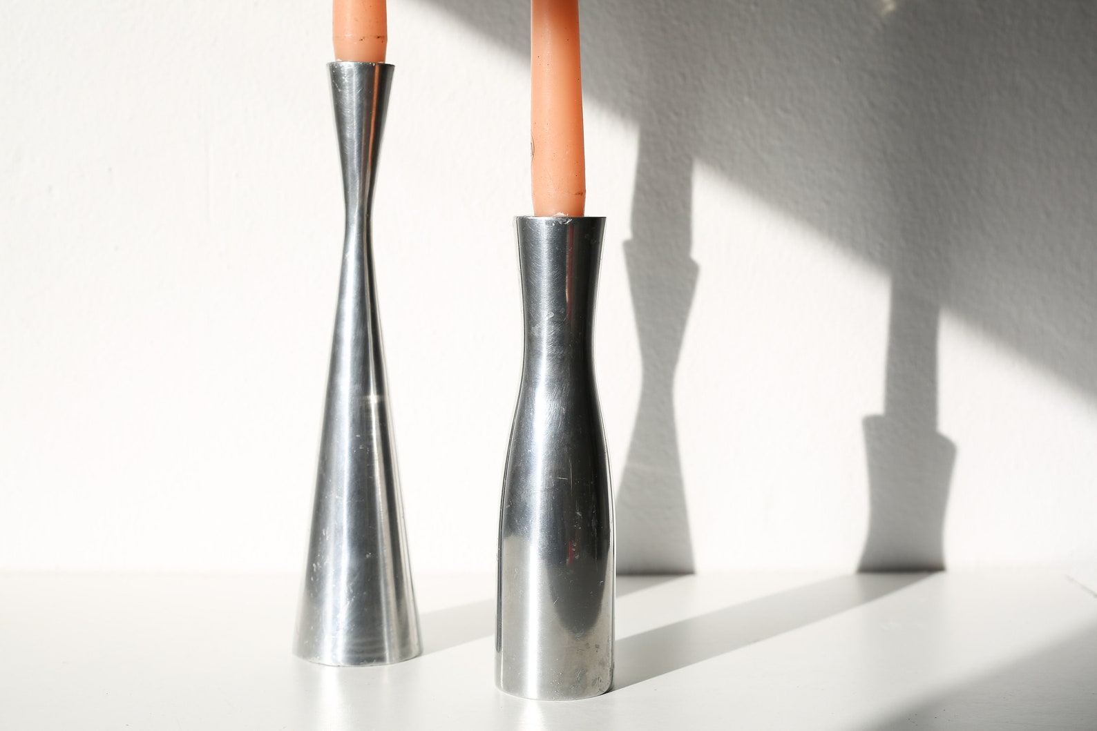 Set of 2 Vintage IKEA Stainless Steel Candle Holder Etsy