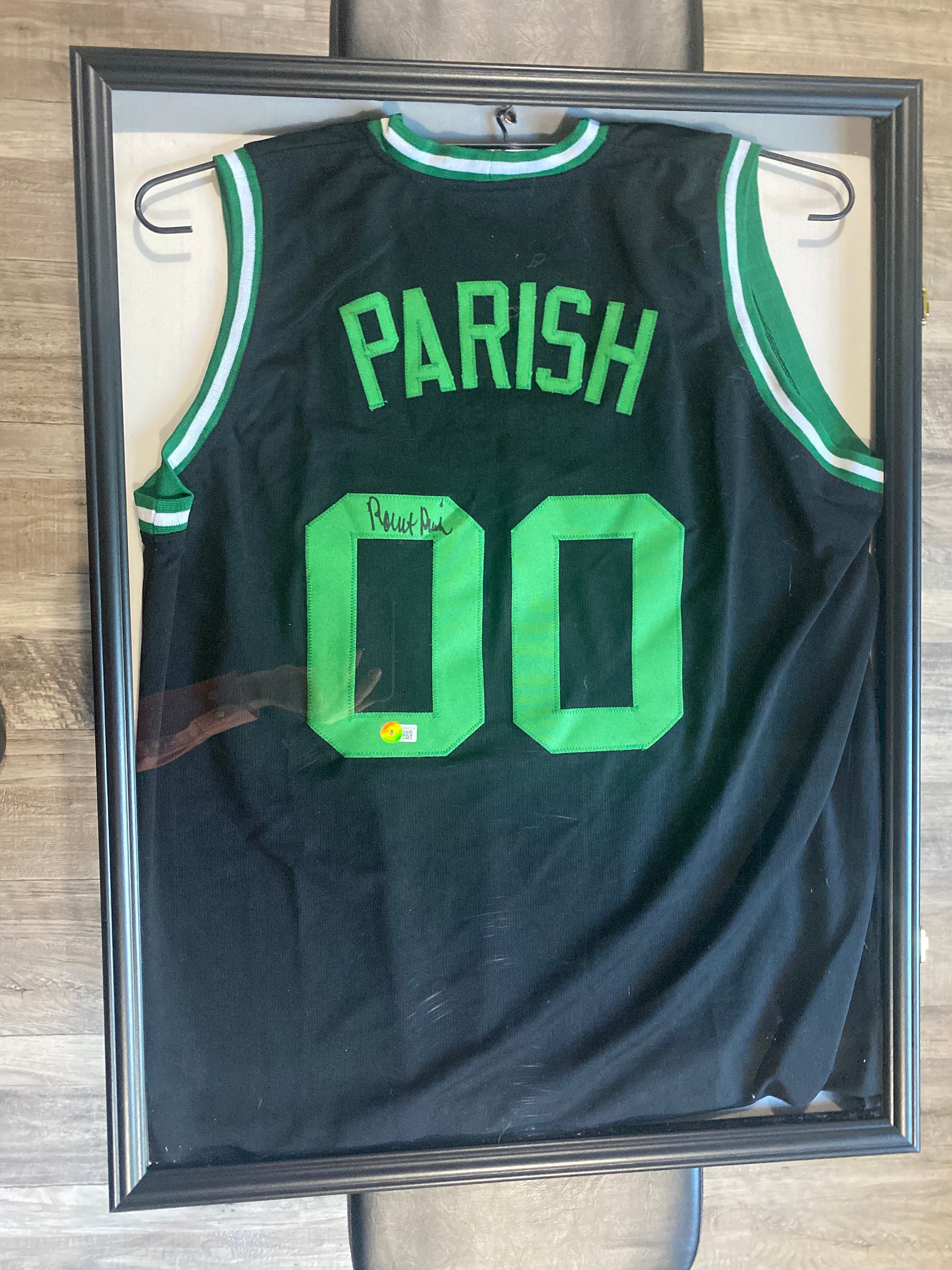 Jayson Tatum Signed Celtics Custom Framed Jersey Display with LED