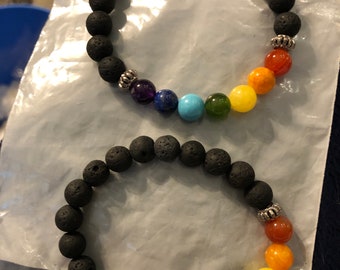 Lava bead essential oil bracelet