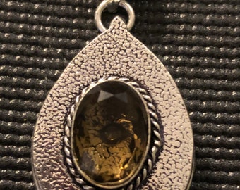 Brown stone Poison Pendant