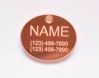 Pet Tag made of Copper / Brass