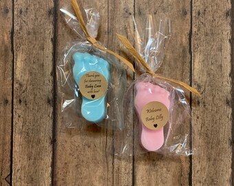 baby feet soap baby shower favors