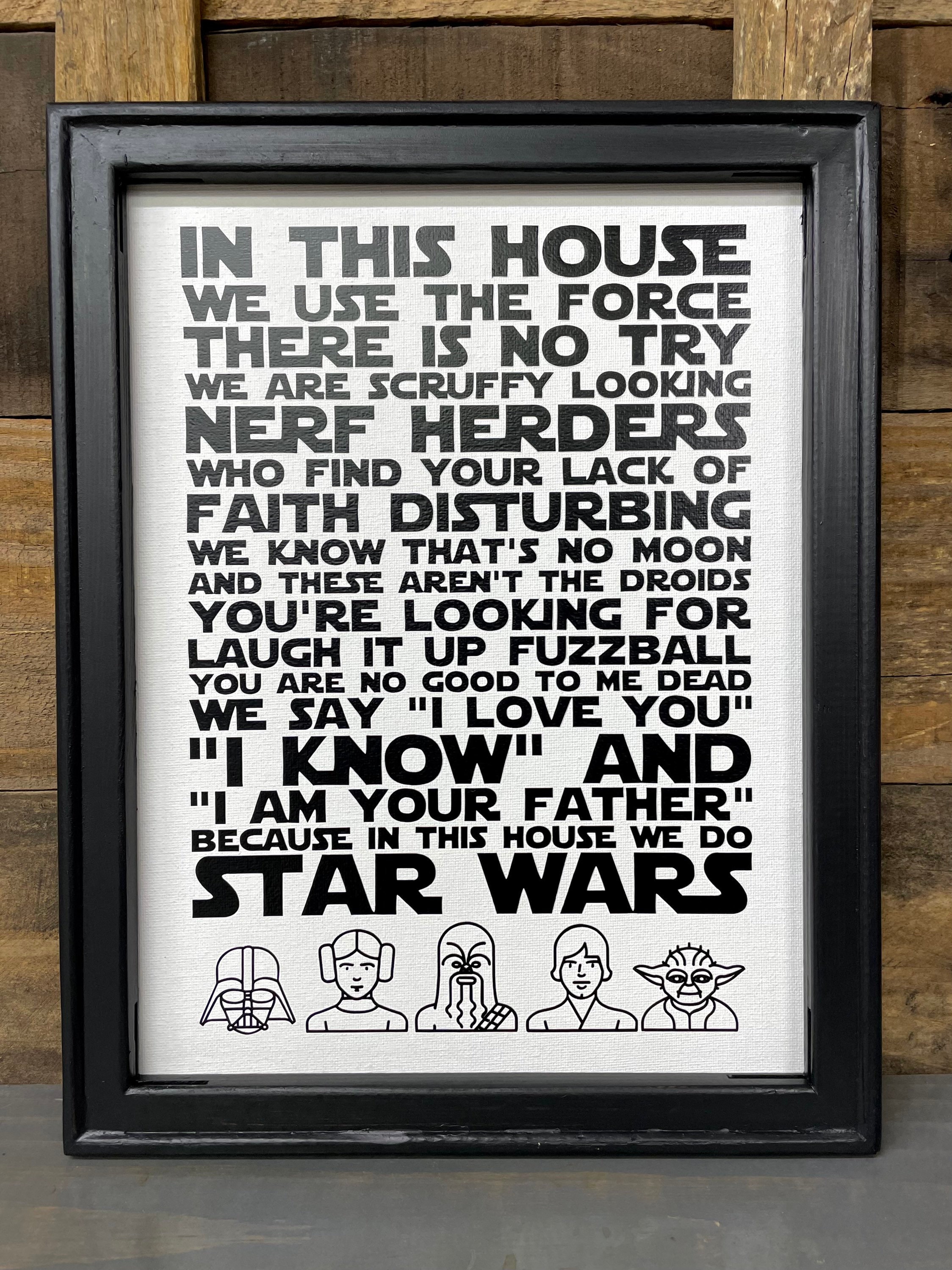 Star Wars Family Sign - Etsy