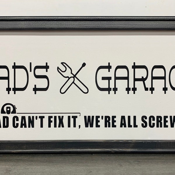 Dad’s Garage Sign - Father's Day - Dad Birthday Gift