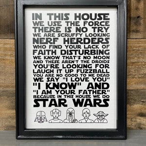 Star Wars Family Sign