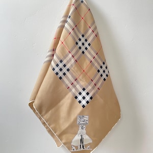 Burberry Nova Check Scarf, Vintage Foulard Shawl