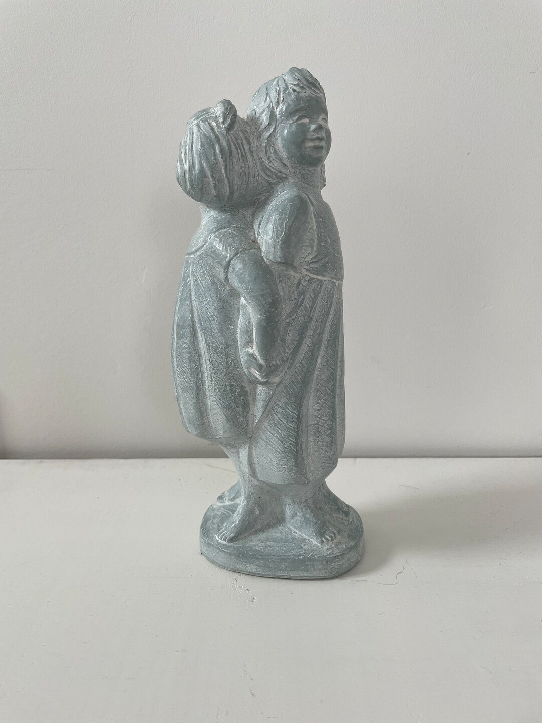 Vintage Isabel Bloom sisters Figurine, Modern Art Statue Girls