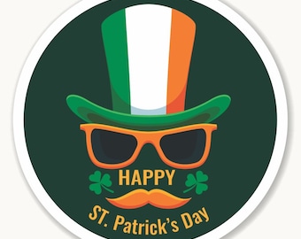 Calcomanía "Feliz Día de San Patricio 001" - Día de San Patricio