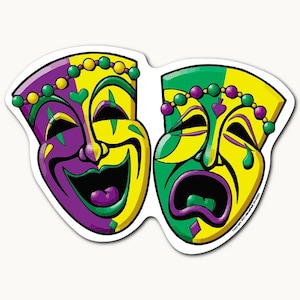 Tinsel Comedy & Tragedy Masks