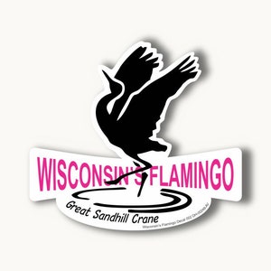 Wisconsin&#39;s Flamingo Decal 002
