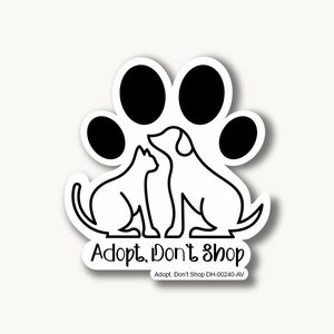 Adopt, Don't Shop Decal 001