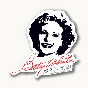 Betty White Tribute Decal 001