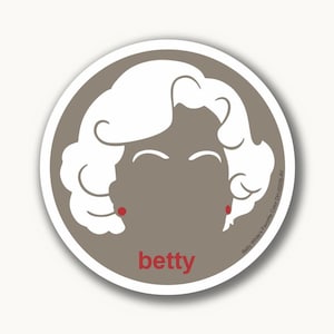 Betty White&#39;s Favorit Color Decal 001