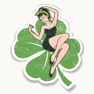 Irish Lass Decal 002 - St. Patrick&#39;s Day