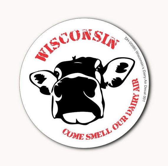 Wisconsin's Dairy Air Decal Etsy