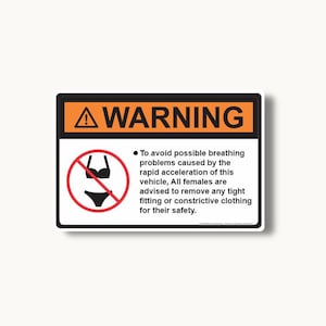 Varning - Ta bort kläddekal 001