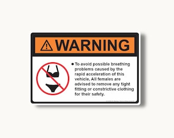 Warning - Remove Clothes Decal 001