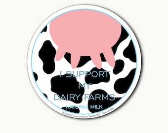 Support Dairy Decals 001 - Natural Milk Decal