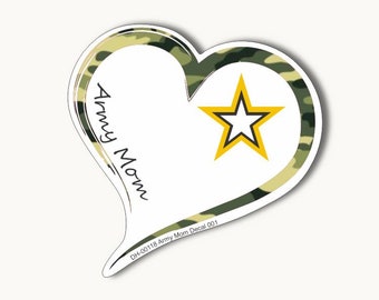 Calcomanía de Mamá del Ejército 001