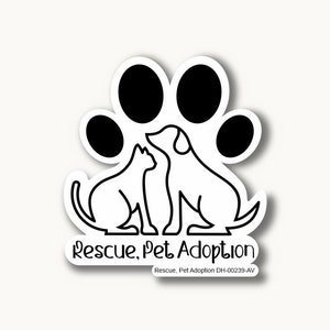 Rescue, Pet Adoption Decal 001